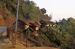 typowa wioska przy drodze pomidzy Louanghprabang a Kasi